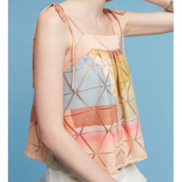 Anthropologie Akemi + Kin Geometric Swing Tank - Picture 2 of 9
